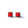 Kolczyki minimalistyczne czerwone sztyfty,kolczyki,wkrętki