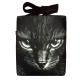 Na ramię torebka z czarnym kocurem,kot,a4,dla kociary