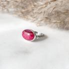 Pierścionki pierścionek,różowy kamień