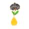 Wisiory storczyk wisior srebrny,wisior emaliowany,kwiaty