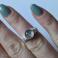 Pierścionki kwarc turmalinowy,srebrny pierścionek