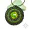 Wisiory mandala,okrągły,na wiosnę,zielony,medalion,leśny