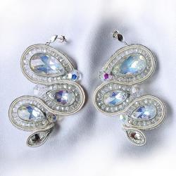kolczyki z kryształami Swarovskiego,sutasz - Kolczyki - Biżuteria
