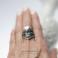 Pierścionki srebrny pierścień z kryształem górskim