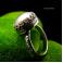 Pierścionki pierścień bogaty,barokowy,zdobiony z perłą,srebro