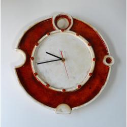zegar wiszący,ceramika,ceramika artystyczna - Ceramika i szkło - Wyposażenie wnętrz